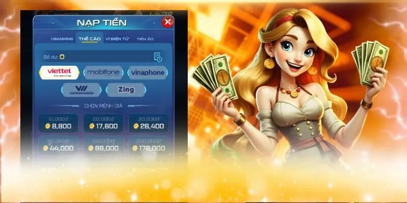 Các bước nạp tiền bằng thẻ cào cực đơn giản 